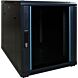 12U mini serverkast met glazen deur 600x600x720mm (BxDxH)
