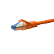 CAT6a S/FTP (PIMF) patchkabel 0,25m oranje