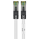 Cat8 S/FTP (PIMF) patchkabel 0,25m wit