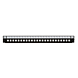 Front ST 24 poorts zwart simplex voor universele glasvezel lade