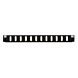 Front LC/SC 12 poorts zwart quad/duplex geschikt voor universele glasvezel lade