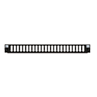 Front LC/SC 24 poorts zwart quad/duplex geschikt voor universele glasvezel lade