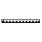 Front ST 24 poorts zwart simplex voor universele glasvezel lade