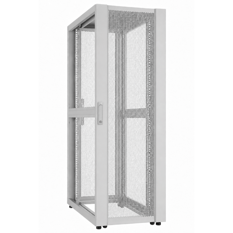 42U Datacenter serverkast met geperforeerde deur 800x1200x2000mm (BxDxH) Grijs