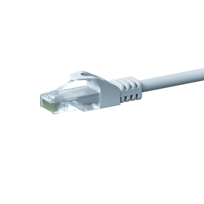 UTP CAT5e patchkabel 10m wit - 100% koper