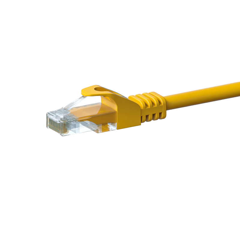 UTP CAT5e patchkabel 1m geel - 100% koper