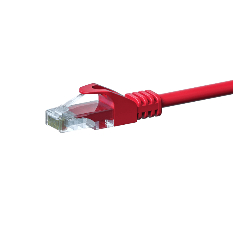 CAT5e UTP patchkabel 0,50m rood - CCA