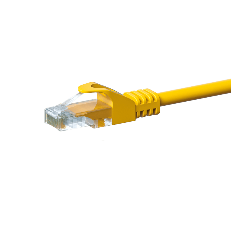 CAT5e UTP patchkabel 0,50m geel  - CCA