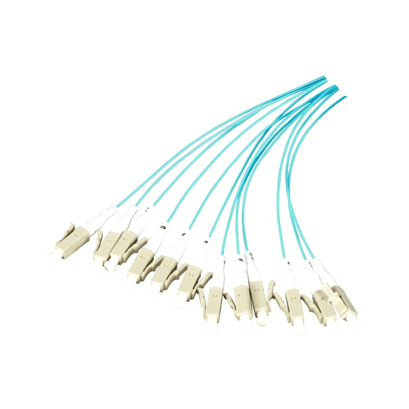 OM3 glasvezel pigtail turquoise SC - 12 stuks