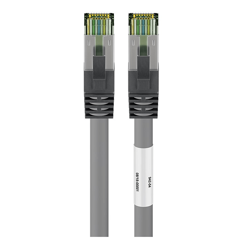 Cat8 S/FTP (PIMF) patchkabel 1m grijs