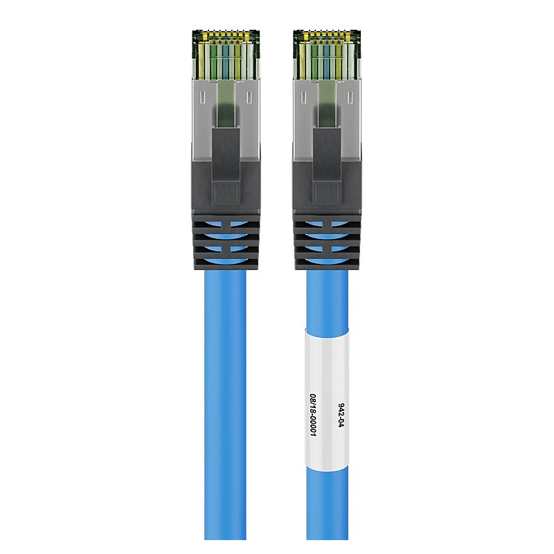 Cat8 S/FTP (PIMF) patchkabel 3m blauw