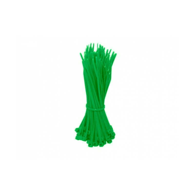 Kabelbinders 140mm groen - 100 stuks