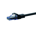UTP CAT6a patchkabel 0,50m zwart - 100% koper