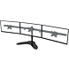 Eaglemounts - Premium vrijstaand monitorstandaard voor 3 schermen - 15 tot 30 inch beeldschermen - Max. 10kg per beeldscherm - Zwart