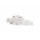 CAT6A Connector RJ45- Unshielded met hulpstukje - voor stugge kern - 10 stuks