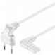 Stroomkabel haaks euro plug naar C7 3m wit