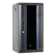 10 inch 12U serverkast met glazen deur  370x450x618mm (BxDxH)