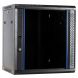 12U wandkast ongemonteerd met glazen deur 600x450x635mm (BxDxH)