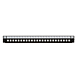 Front ST 24 poorts zwart simplex voor universele glasvezel lade