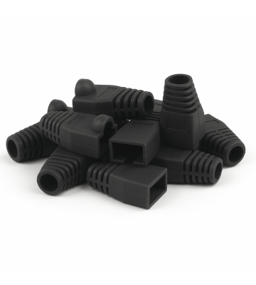 DANICOM RJ45 Kabeltule Zwart - 10 stuks