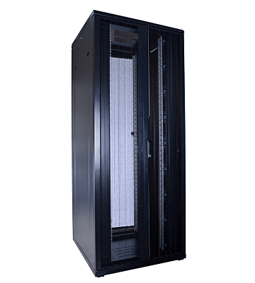 42U serverkast met dubbele geperforeerde voor- en achterdeuren 800x800x2000mm (BxDxH)