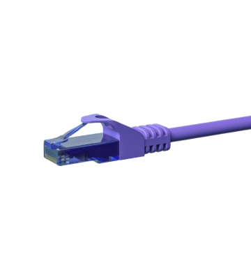UTP CAT6a patchkabel 2m paars - 100% koper