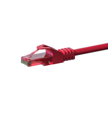 UTP CAT6 patchkabel 0,15m rood - 100% koper