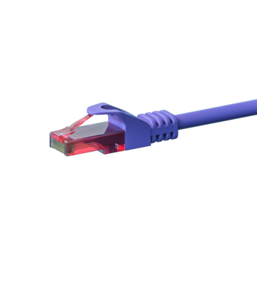 UTP CAT6 patchkabel 0,15m paars - 100% koper