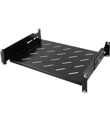 2U verstelbaar legbord, 19-inch 381mm diep, max. 30 kg