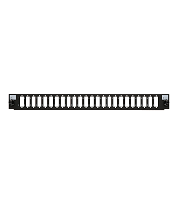 Front LC/SC 24 poorts zwart quad/duplex geschikt voor universele glasvezel lade