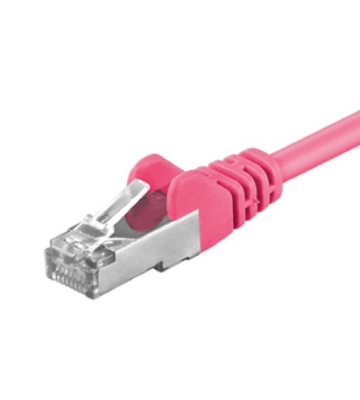 CAT5e FTP patchkabel 25m roze