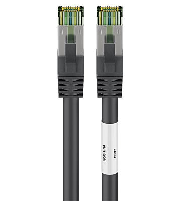 Cat8 S/FTP (PIMF) patchkabel 3m zwart