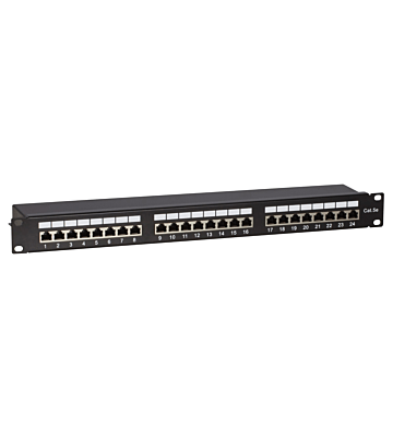 CAT5e FTP patchpaneel - 24 poorts