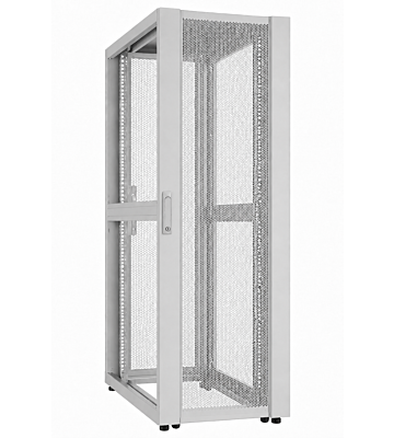 52U Datacenter serverkast met geperforeerde deur 600x1200x2400mm (BxDxH) Grijs