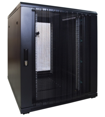 12U mini serverkast met geperforeerde deur 800x1200x720mm (BxDxH)