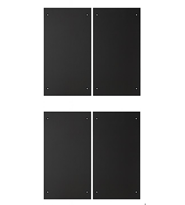 Datacenter set zijpanelen voor 48U kasten, 1200mm diep