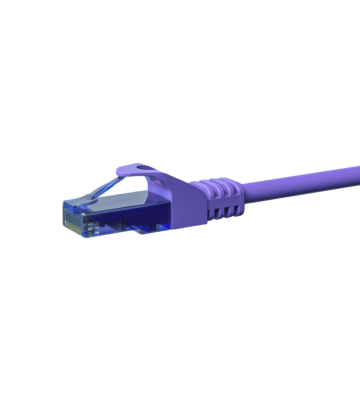 UTP CAT6a patchkabel 2m paars - 100% koper