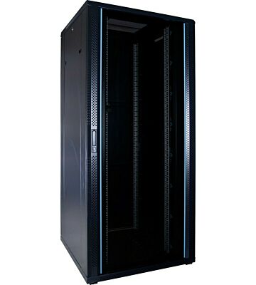 37U serverkast met glazen deur 800x800x1800mm (BxDxH)