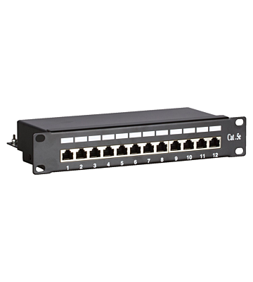 10 inch CAT5e FTP patchpaneel - 12 poorts