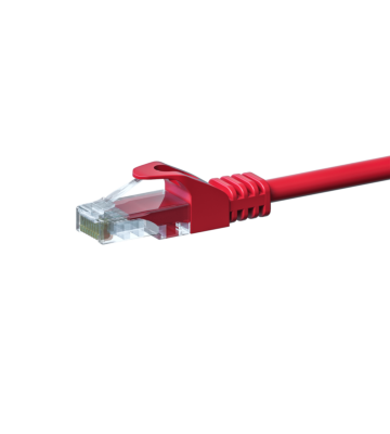 CAT5e UTP patchkabel 0,50m rood - CCA