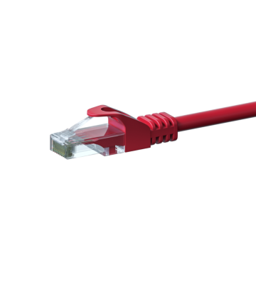 CAT6 UTP patchkabel 0,25m rood - CCA