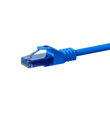 UTP CAT6a patchkabel 0,25m blauw - 100% koper