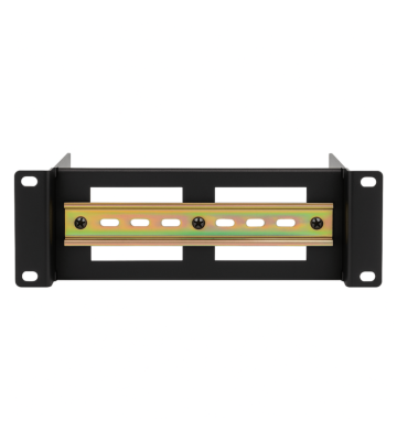 2U DIN rail voor 10 inch racks - in diepte verstelbaar