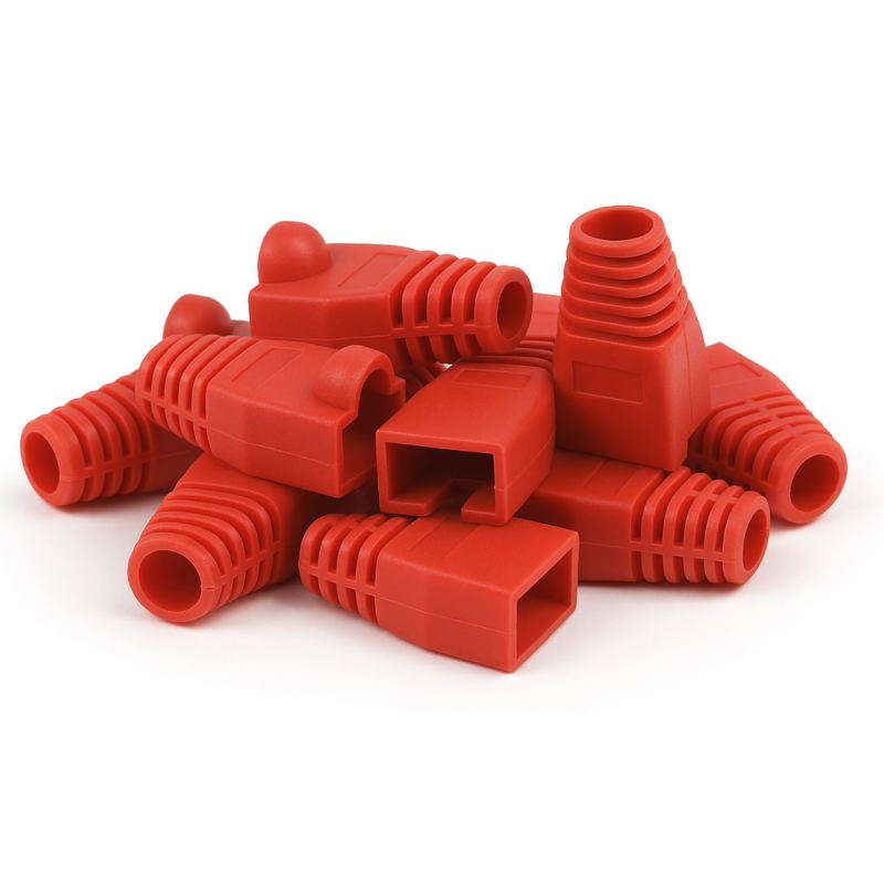 DANICOM RJ45 Kabeltule Rood - 10 stuks