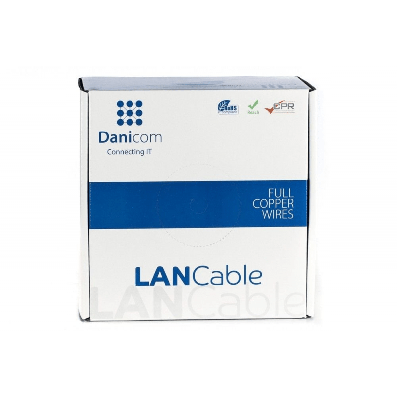 DANICOM CAT5E UTP 100m kabel op rol stug -  LSZH (Dca)