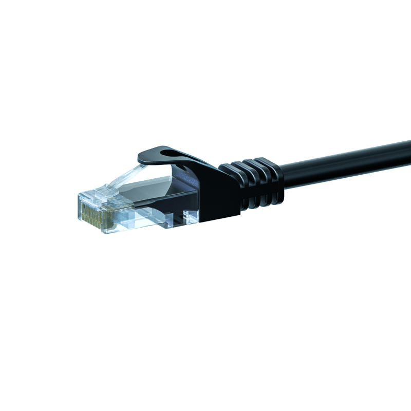UTP CAT5e patchkabel 30m zwart - 100% koper