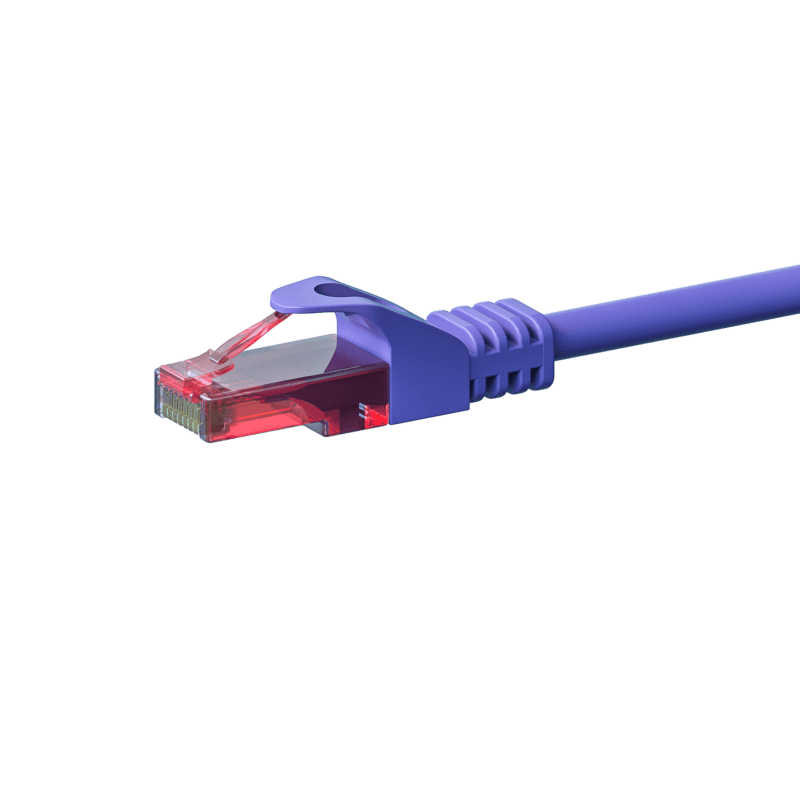 UTP CAT6 patchkabel 1m paars - 100% koper