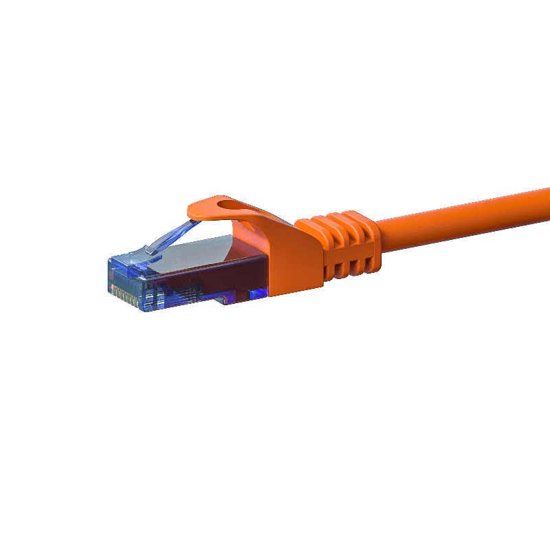 UTP CAT6a patchkabel 0,25m oranje - 100% koper