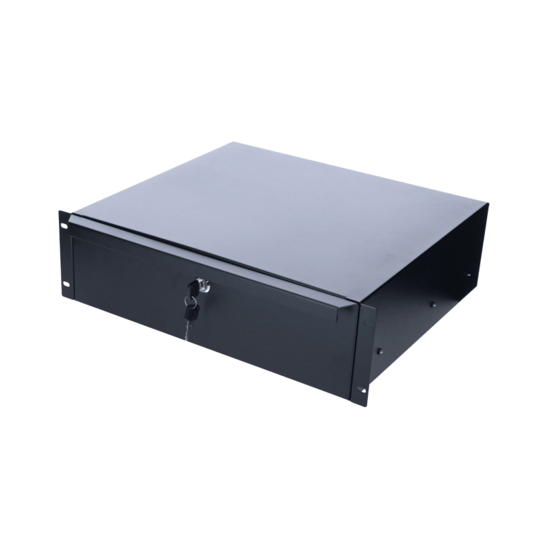 19 inch afsluitbare lade van metaal - 3U